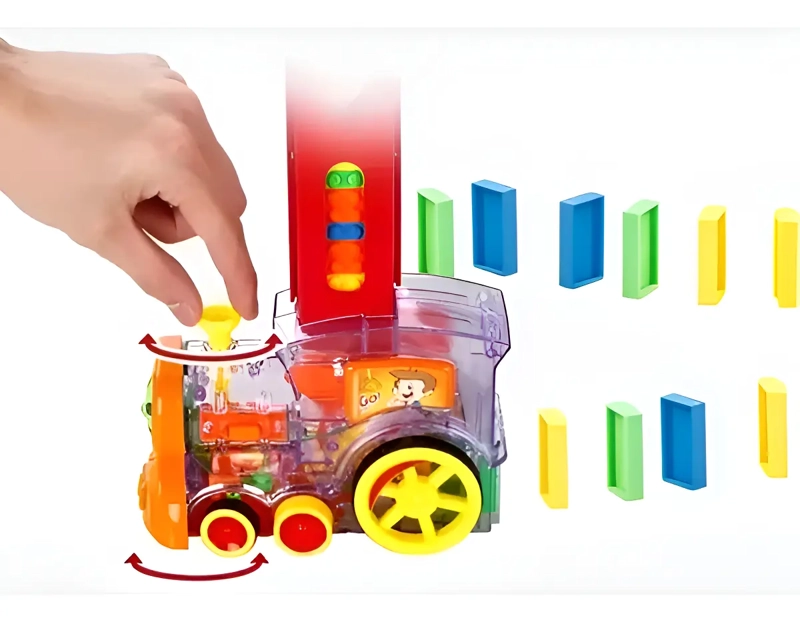 TREN JUGUETE DOMINO AUTOMATICO JUEGO PARA NIÑOS Y NIÑAS TREN DOMINO - 4