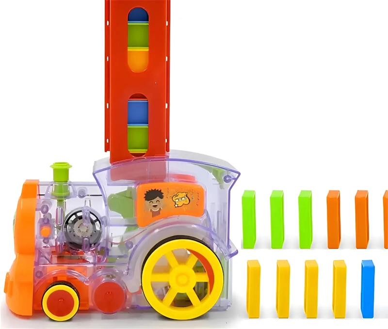 TREN JUGUETE DOMINO AUTOMATICO JUEGO PARA NIÑOS Y NIÑAS TREN DOMINO - 6