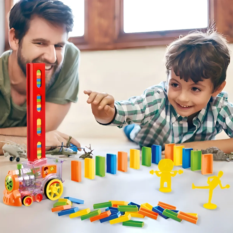 TREN JUGUETE DOMINO AUTOMATICO JUEGO PARA NIÑOS Y NIÑAS TREN DOMINO - 8
