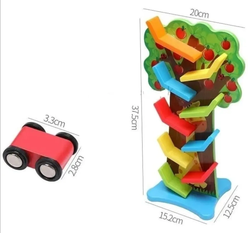 ARBOL MAGICO DE CARRERAS PISTA DE AUTOS JUGUETE DIDATICO SENSORIAL DE ESTIMULACION PARA NIÑOS - 2
