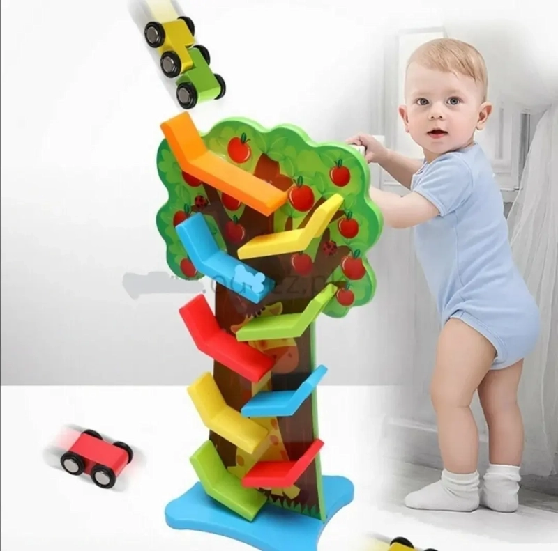 ARBOL MAGICO DE CARRERAS PISTA DE AUTOS JUGUETE DIDATICO SENSORIAL DE ESTIMULACION PARA NIÑOS - 6