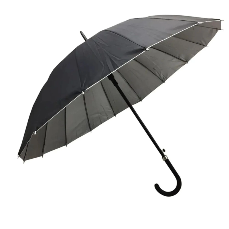 PARAGUAS SOMBRILLA MANGO LARGO IMPERMEABLE AUTOMATICA FILTRO UV GRANDE 16 VARILLAS - 1
