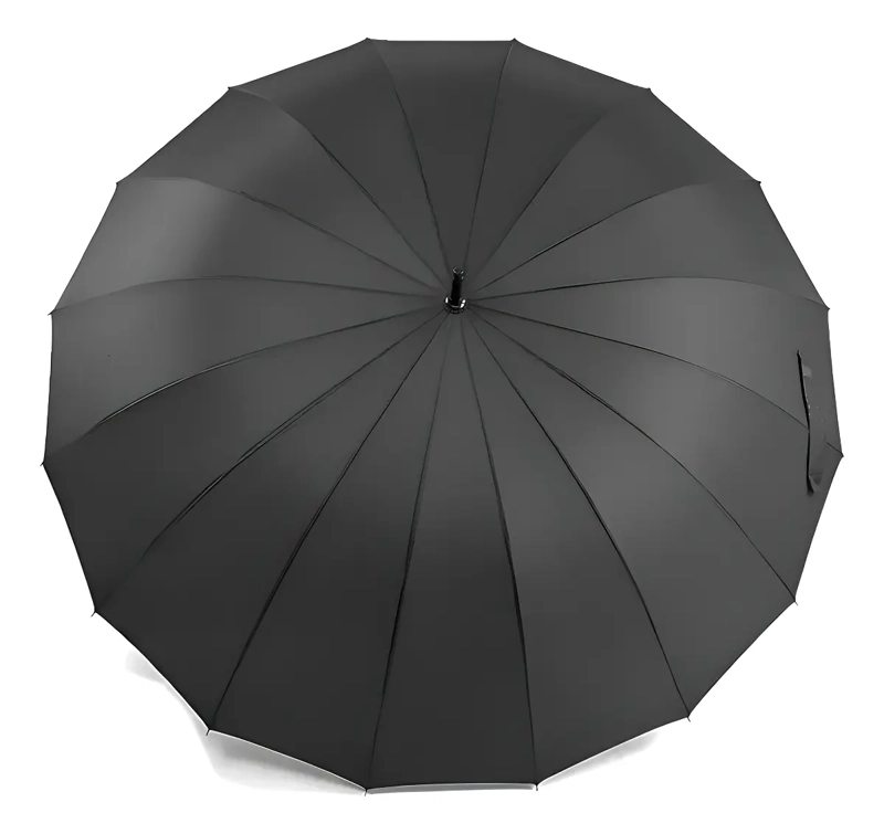 PARAGUAS SOMBRILLA MANGO LARGO IMPERMEABLE AUTOMATICA FILTRO UV GRANDE 16 VARILLAS - 4