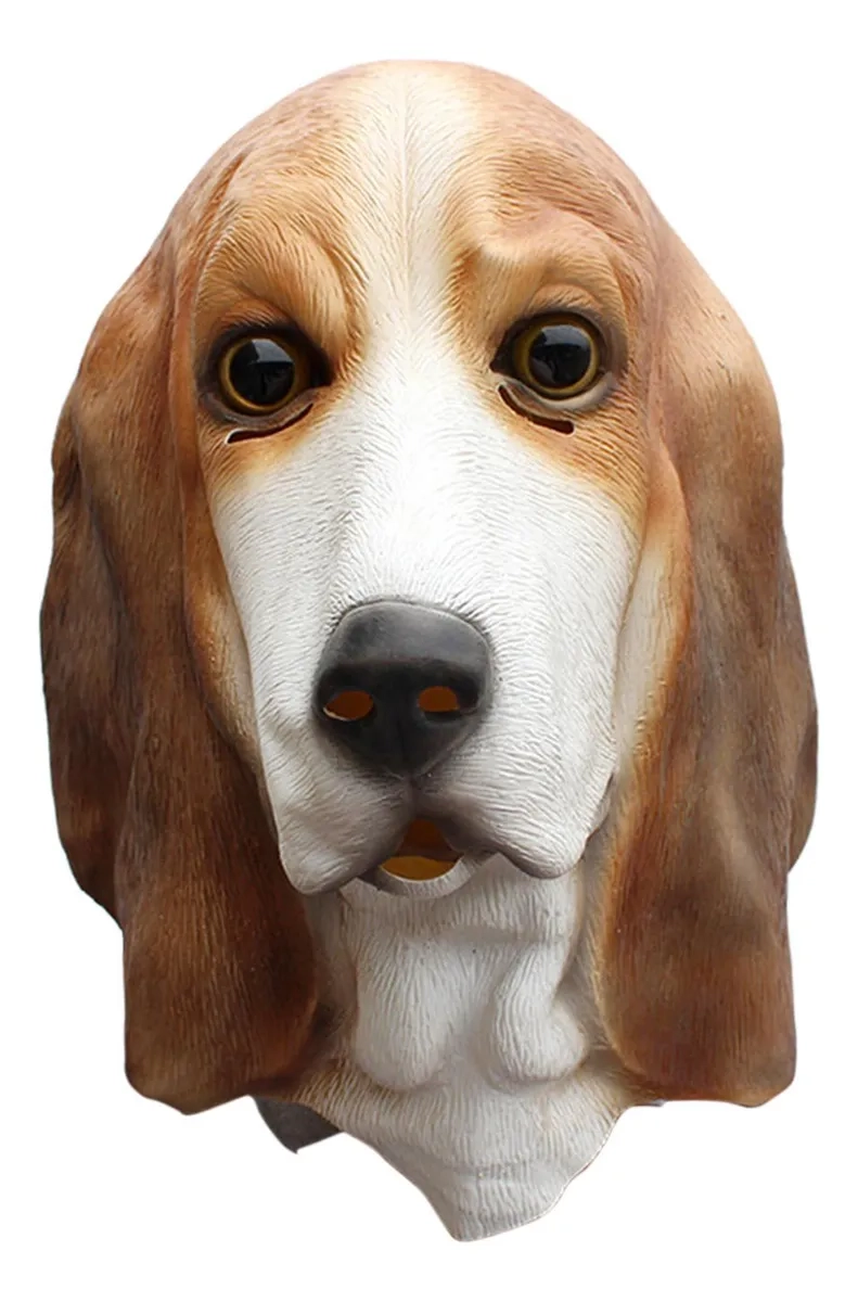 MASCARA CABEZA DE PERRO LATEX HALLOWEEN THERIAN DISFRACES FIESTAS EVENTOS - 10