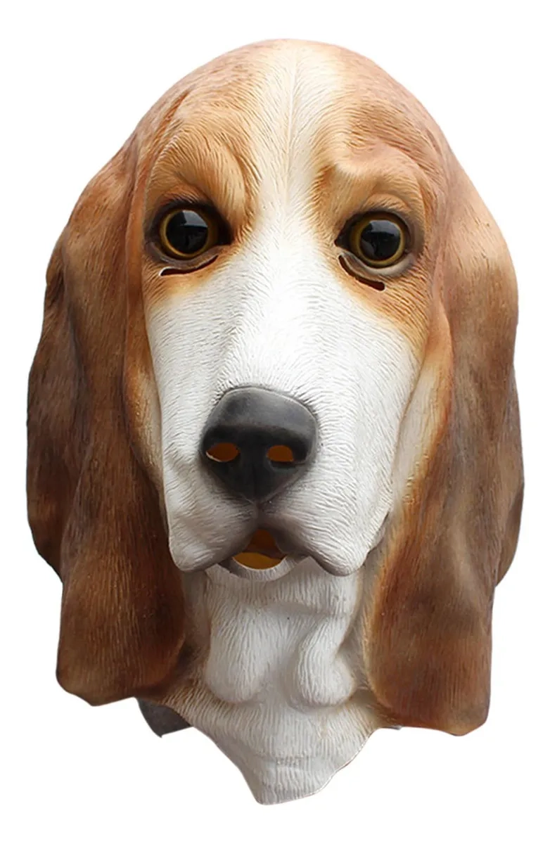 MASCARA CABEZA DE PERRO LATEX HALLOWEEN THERIAN DISFRACES FIESTAS EVENTOS - 3