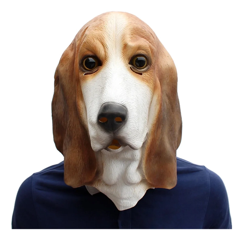 MASCARA CABEZA DE PERRO LATEX HALLOWEEN THERIAN DISFRACES FIESTAS EVENTOS - 8