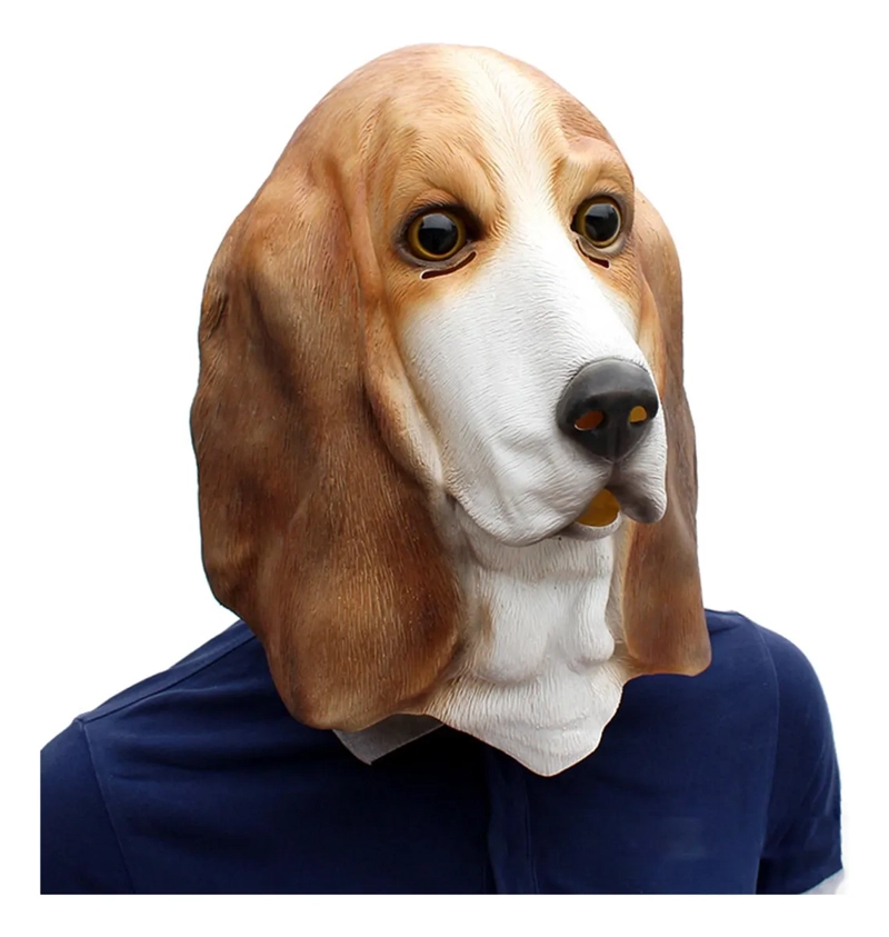 MASCARA CABEZA DE PERRO LATEX HALLOWEEN THERIAN DISFRACES FIESTAS EVENTOS - 9