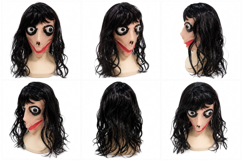 MASCARA REALISTA DEL MOMO MUÑECO DIABOLICO PARA HALLOWEEN DISFRACES FIESTAS EVENTOS - 2