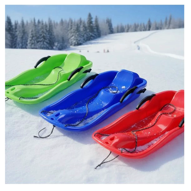 TRINEO NIEVE CON FRENO Y MANILLAS PARA NIÑOS Y ADULTOS 33281 - 2