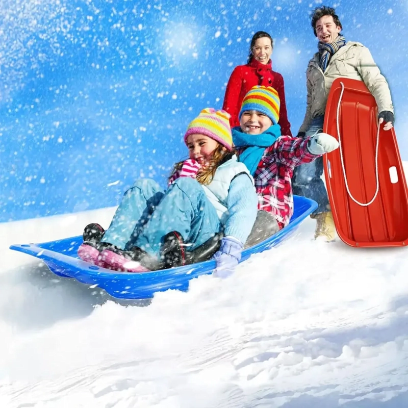 TRINEO PARA NIEVE DESLIZANTE FRENOS AGARRADERA ADULTO NIÑO TRINEOS 33279 - 2