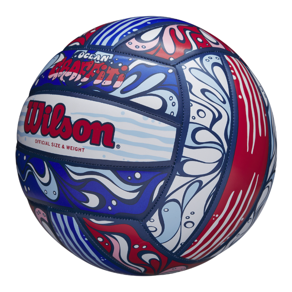 BALÓN VOLLEYBALL WILSON OCEAN GRAFFITI TAMAÑO 5 AZUL - 2