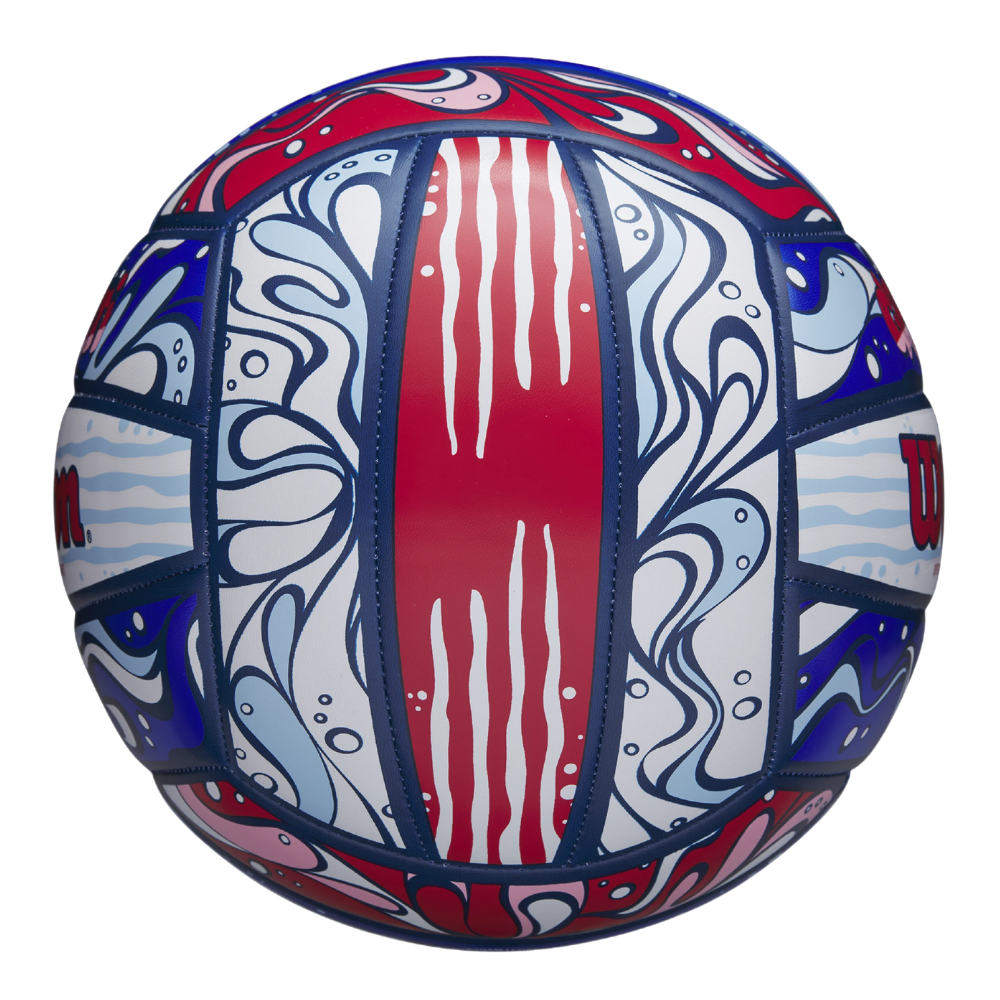 BALÓN VOLLEYBALL WILSON OCEAN GRAFFITI TAMAÑO 5 AZUL - 4