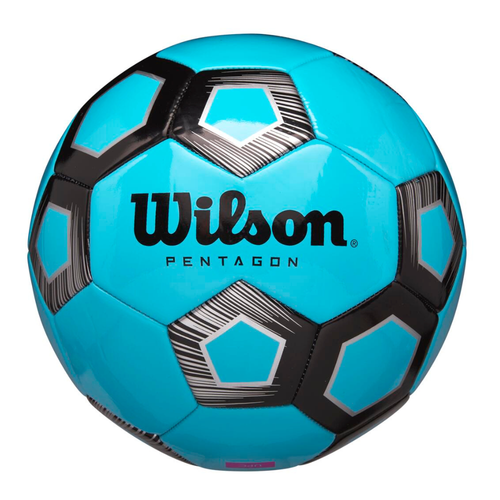 BALÓN FUTBOL WILSON PENTAGON TAMAÑO 5 AZUL - 1