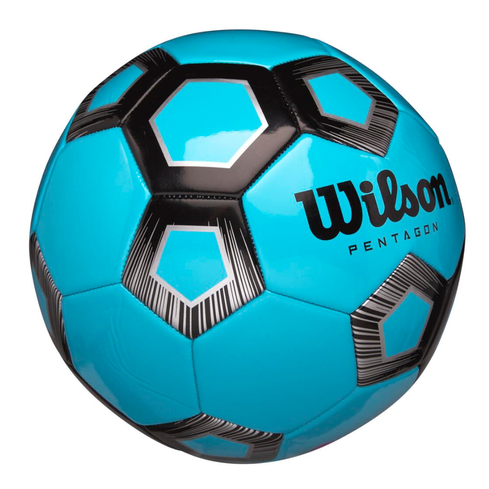 BALÓN FUTBOL WILSON PENTAGON TAMAÑO 5 AZUL - 3