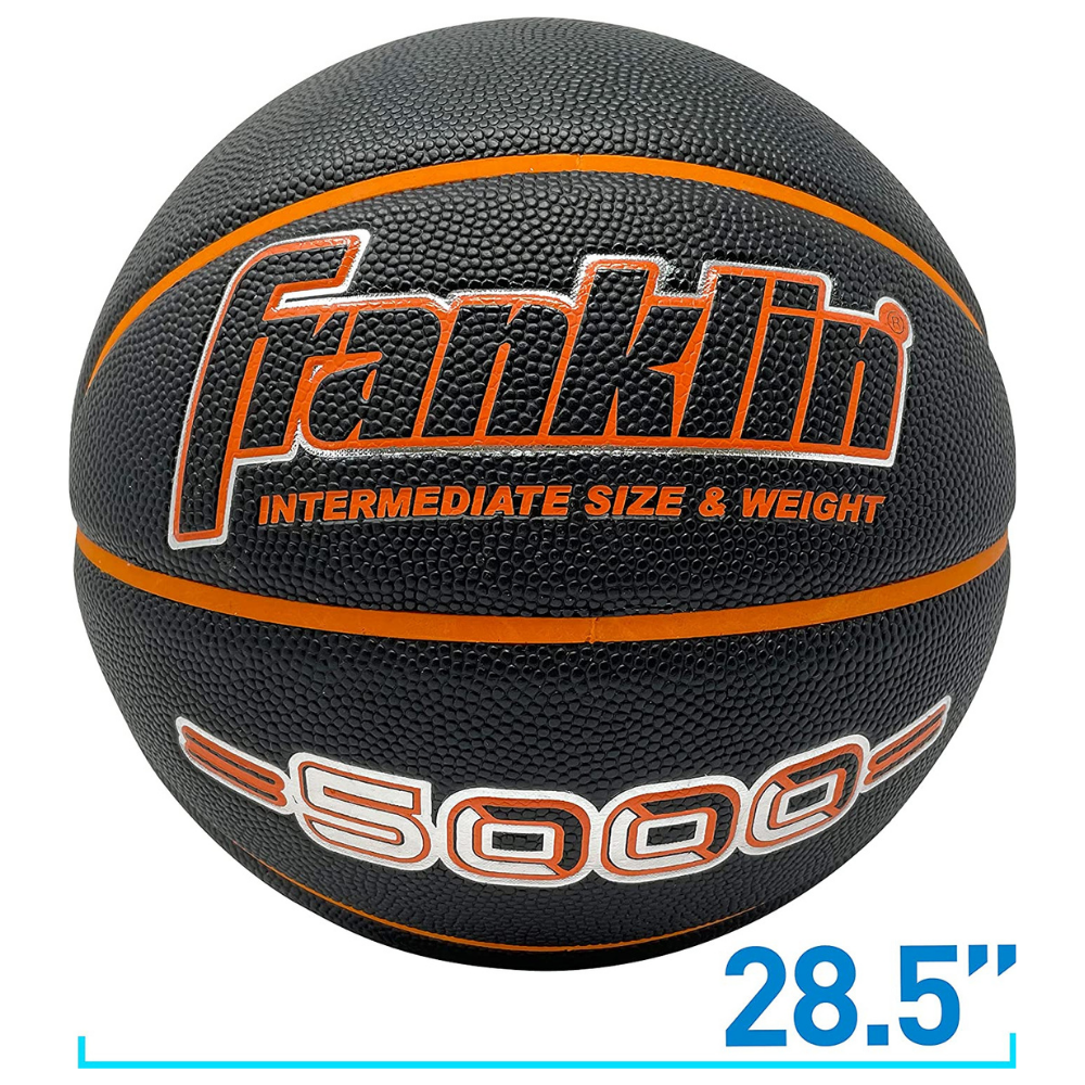 BALÓN BASKETBALL FRANKLIN SPORTS 5000 NEGRO NARANJA TAMAÑO 6 - 2
