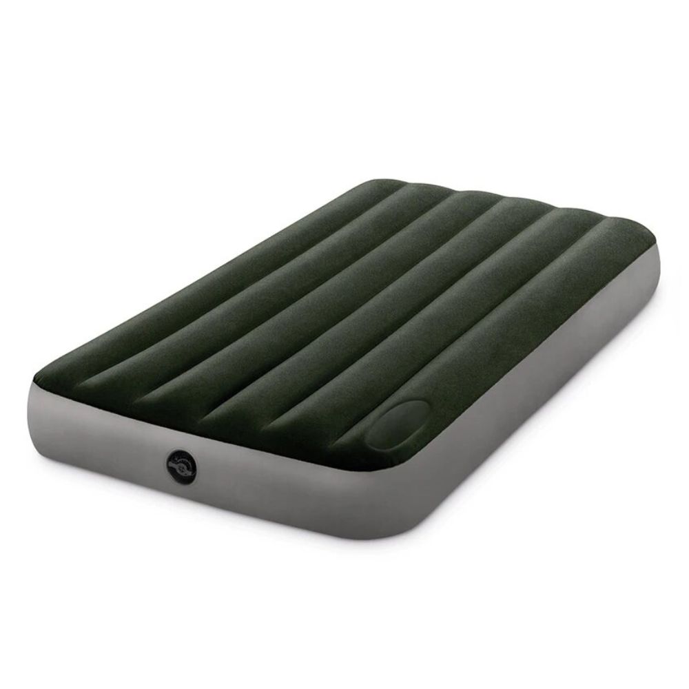 COLCHÓN INFLABLE INTEX 99X191X25 CM 1,5 PLAZAS DOWNY CON INFLADOR PIE - 3