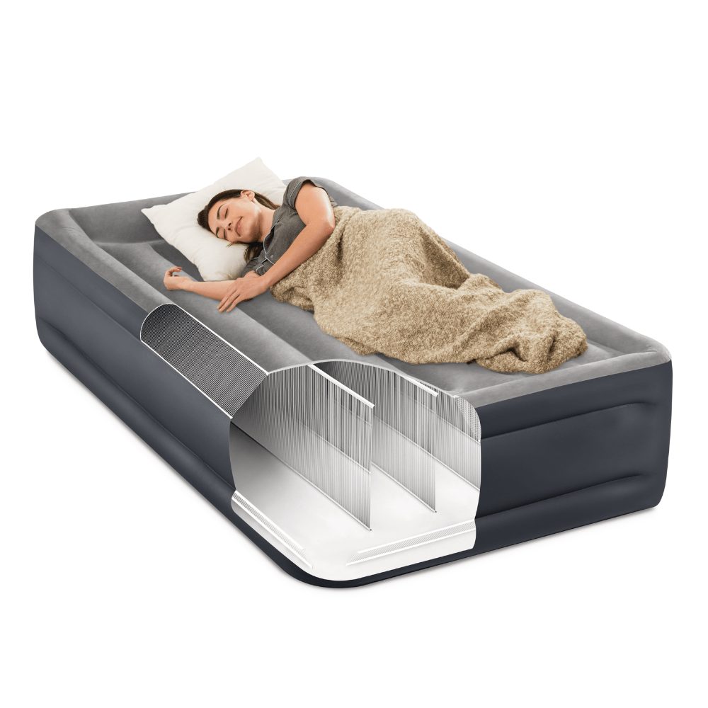 COLCHON INFLABLE ELE CTRICO INTEX 1,5 PLAZAS 99X191X42 CM DELUXE PILLOW REST RAISED - 7