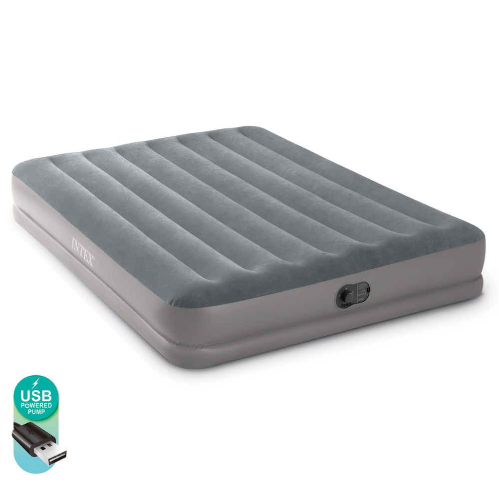 COLCHÓN INFLABLE INTEX 152X203X30 CM ELÉCTRICO USB 2 PLAZAS PRESTIGE MID-RISE - 1