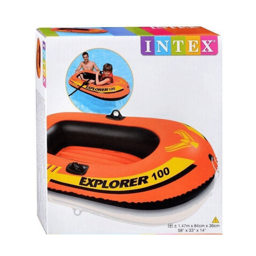 BOTE INFLABLE INTEX VINILO EXPLORER 100 CAPACIDAD 55 KG - 3