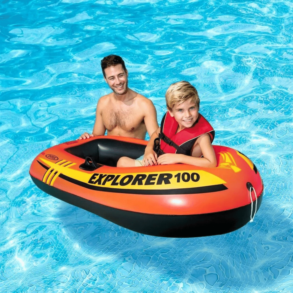 BOTE INFLABLE INTEX VINILO EXPLORER 100 CAPACIDAD 55 KG - 4