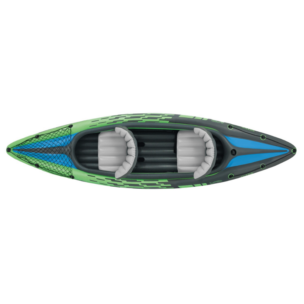 KAYAK INFLABLE INTEX VINILO CHALLENGER K2 SET CAPACIDAD 2 PERSONAS + REMOS + INFLADOR - 2