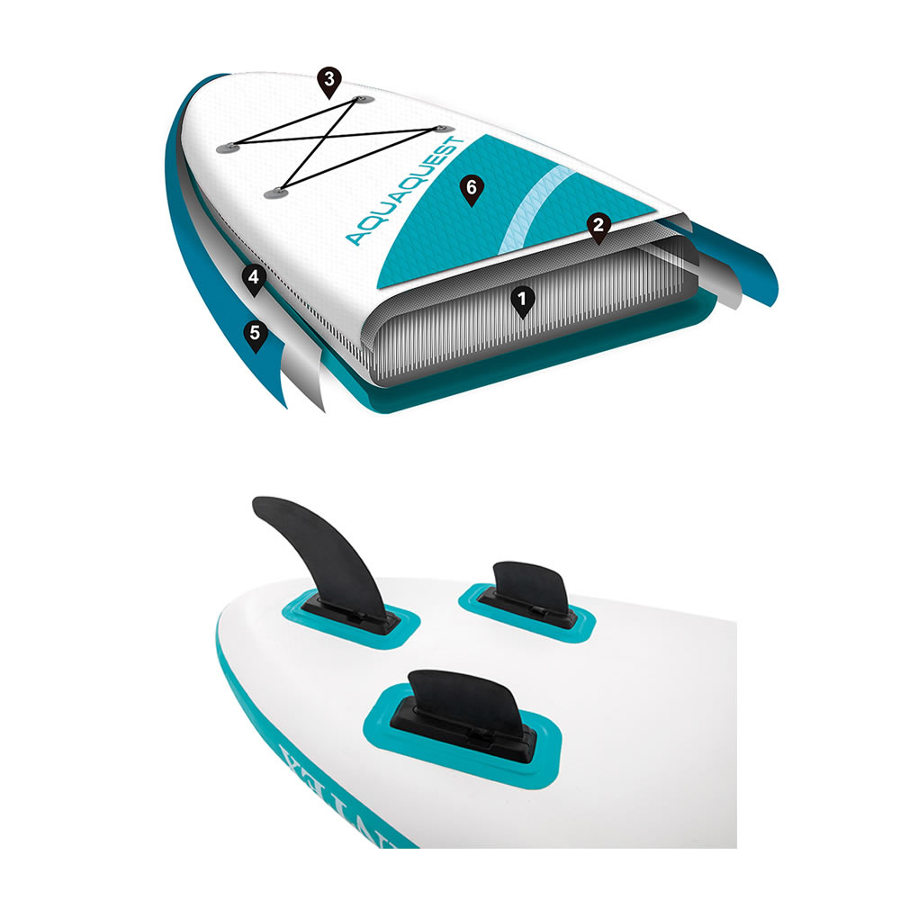 TABLA STAND UP PADDLE INTEX PVC INFLABLE AQUA QUEST 240 YOUTH SUP - 3