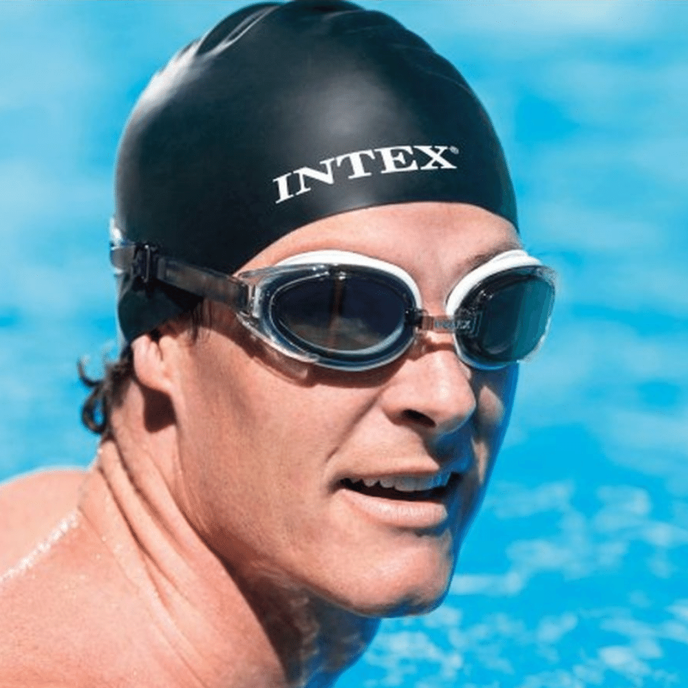 GORRO DE NATACIÓN INTEX SILICONA SILICONE SWIM CAP NEGRO - 3