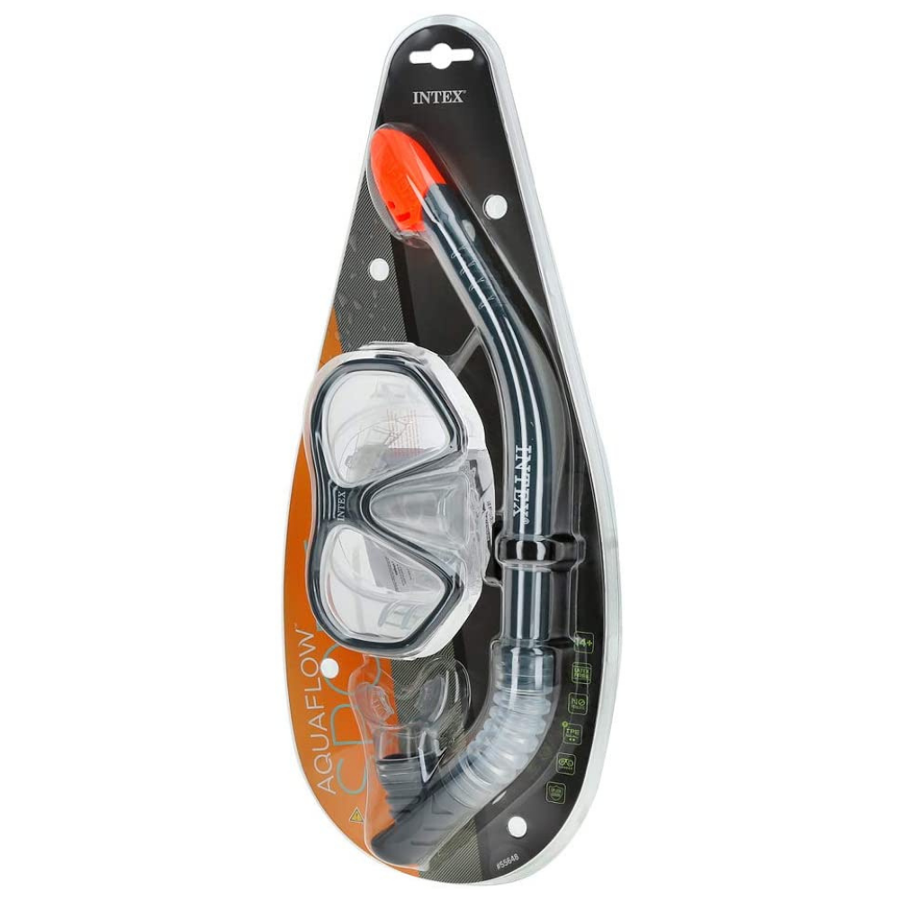 SET INTEX DE BUCEO MASCARA BUCEO + TUBO SNORKEL REEF RIDER SWIM - 4