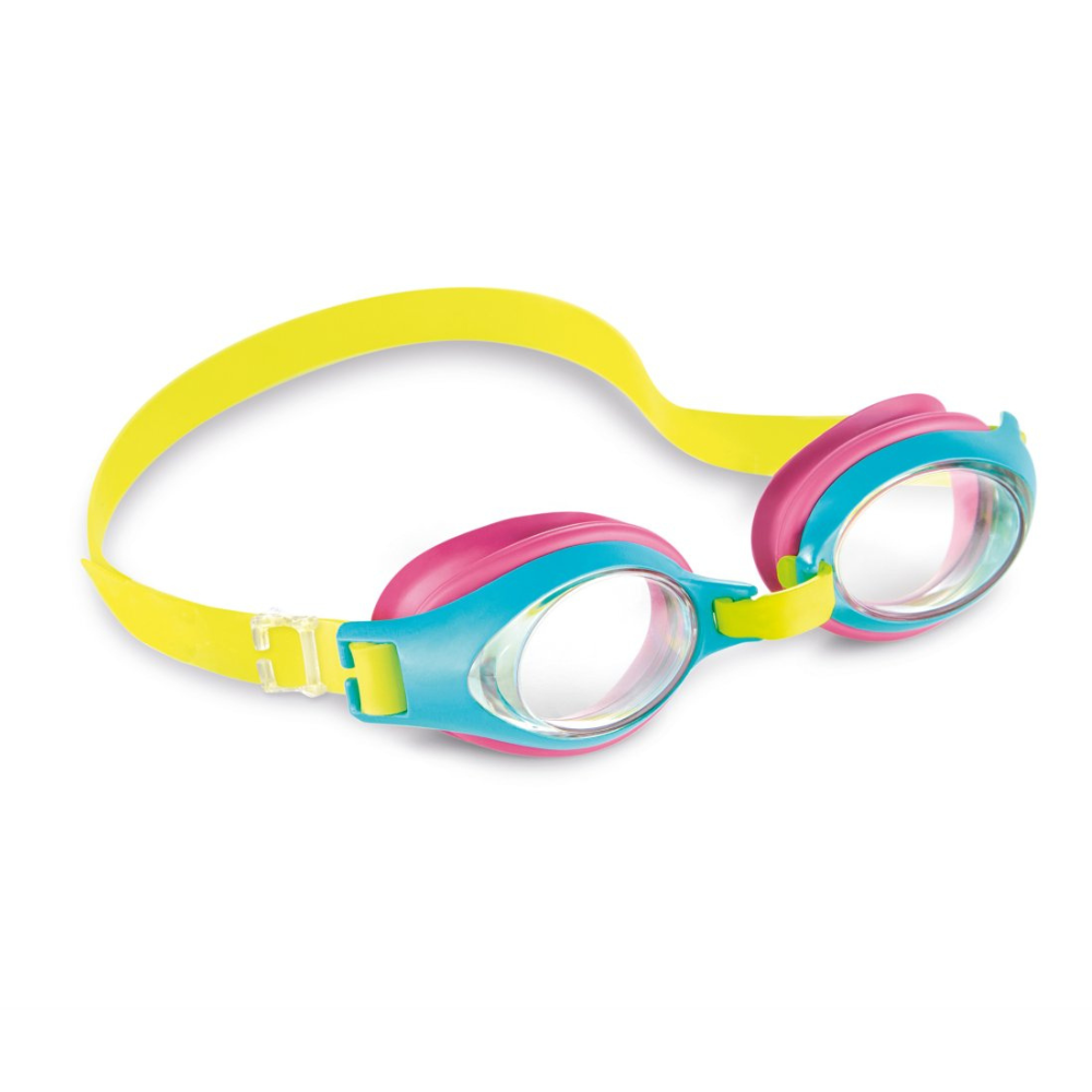 LENTES DE AGUA INTEX NIÑO ANTEOJOS NATACIÓN JUNIOR GOGGLES AZUL - 1