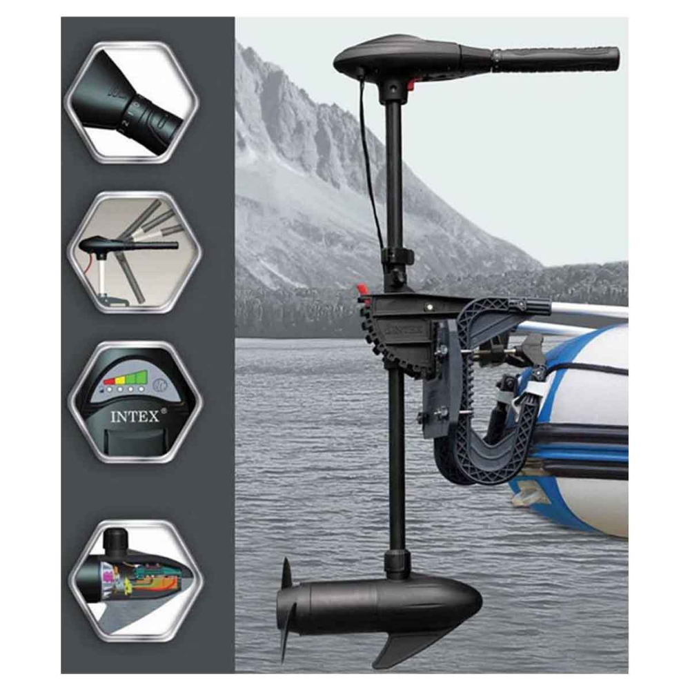 MOTOR ELÉCTRICO INTEX TROLLING 5 VELOCIDADES BATERÍA 12V POTENCIA 420W - 3
