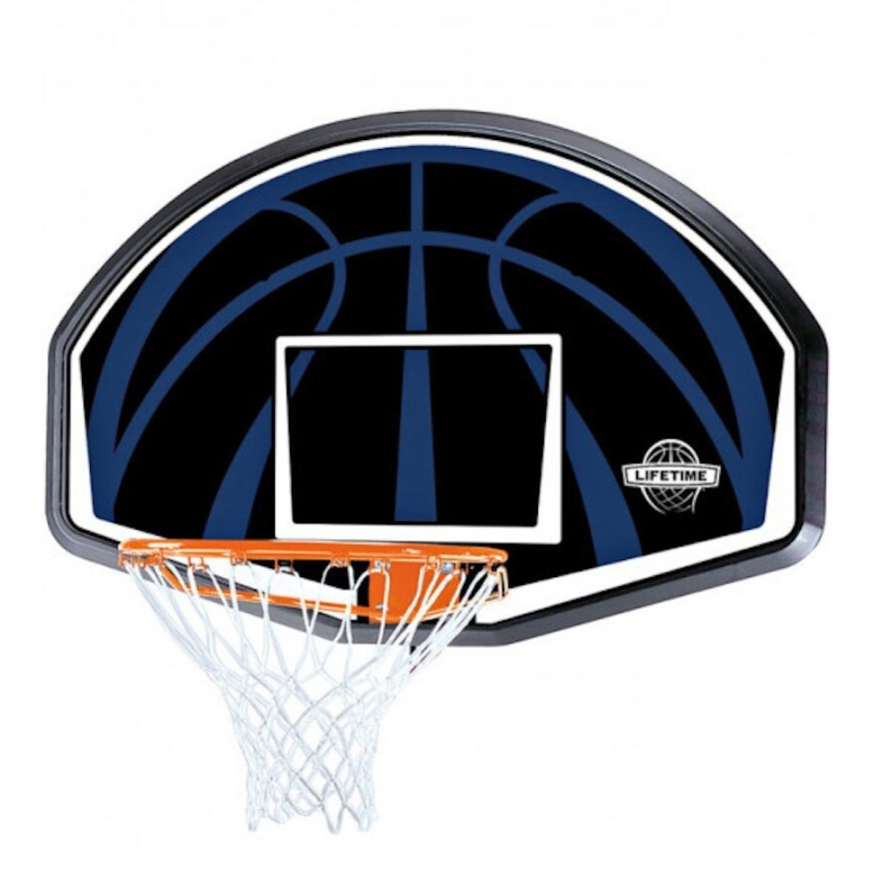 ARO DE BASKETBALL LIFETIME ACERO INOXIDABLE TABLERO POLIETILENO 112 X 72 CM 44¿ CLASSIC - 1