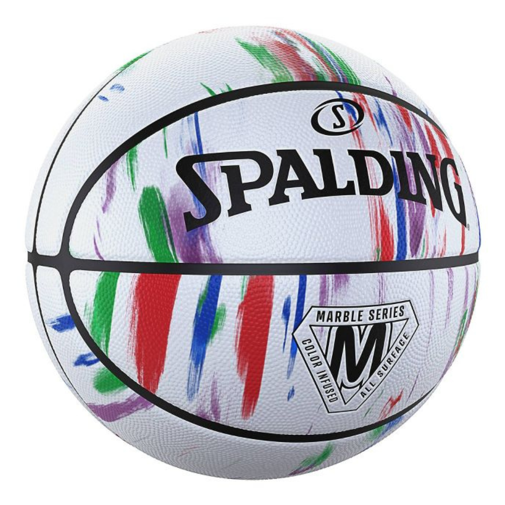 BALÓN BASKETBALL SPALDING MARBLE SERIES TAMAÑO 7 RAINBOW - 2