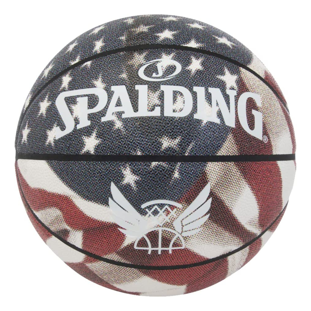 BALÓN BASKETBALL SPALDING TREND STARS STRIPES TAMAÑO 7 USA - 1