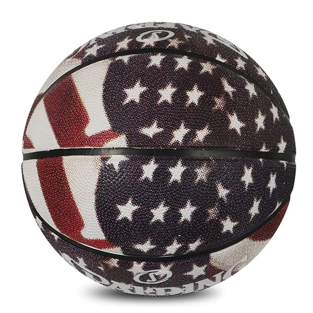 BALÓN BASKETBALL SPALDING TREND STARS STRIPES TAMAÑO 7 USA - 3