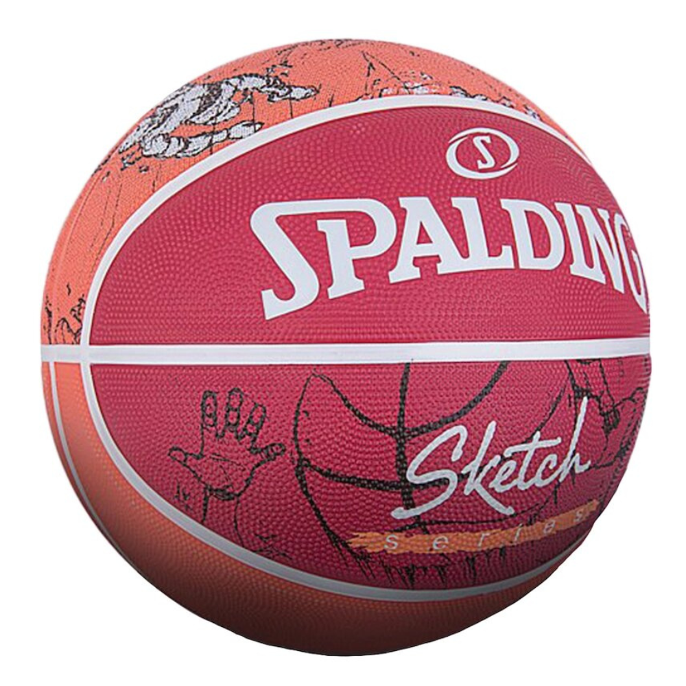 BALÓN BASKETBALL SPALDING SKETCH SERIES TAMAÑO 7 ROJO - 2