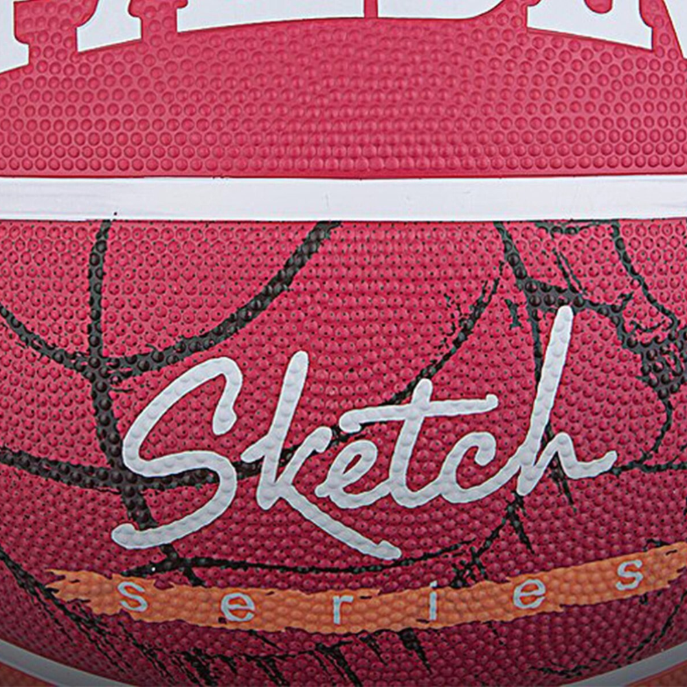 BALÓN BASKETBALL SPALDING SKETCH SERIES TAMAÑO 7 ROJO - 4