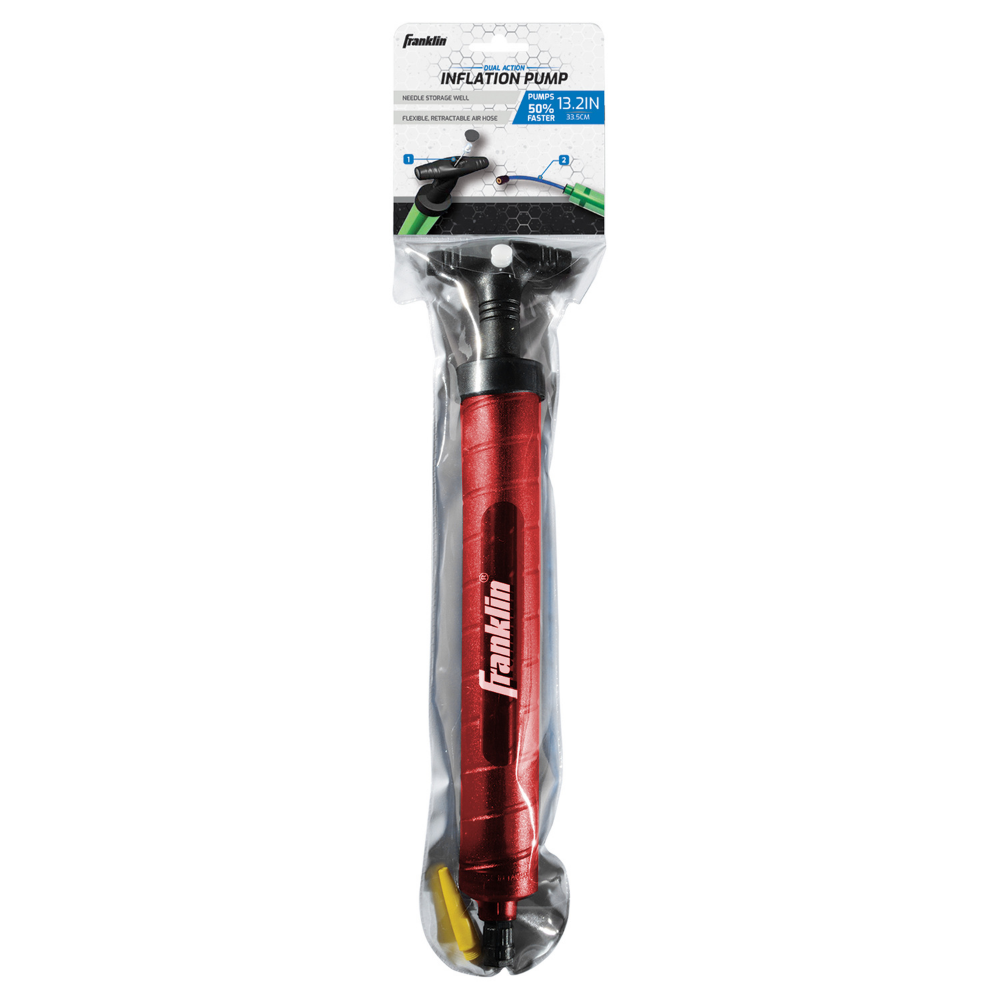 BOMBÍN FRANKLIN SPORTS 34 CM ROJO DUAL ACTION PUMP - 3