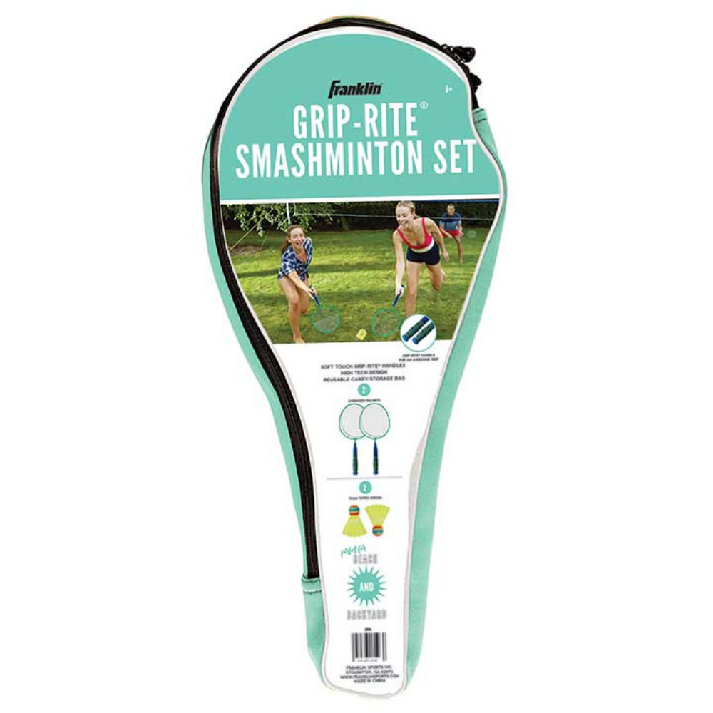 RAQUETAS SMASHMINTON FRANKLIN SPORTS GRIP-RITE SET + 2 BIRDIES - 2