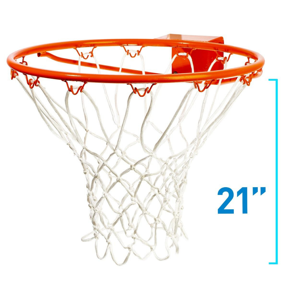 RED BASKETBALL BLANCA FRANKLIN SPORTS WHITE 12 LOOP HOURGLASS STYLE BASKETBALL NET - 2