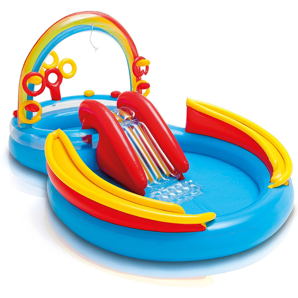 CENTRO DE ACTIVIDAD INFLABLE INTEX ARCOÍRIS RAINBOW - 1