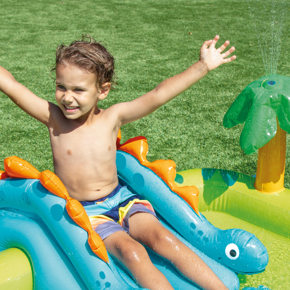 CENTRO DE ACTIVIDAD INFLABLE INTEX LITTLE DINO - 3