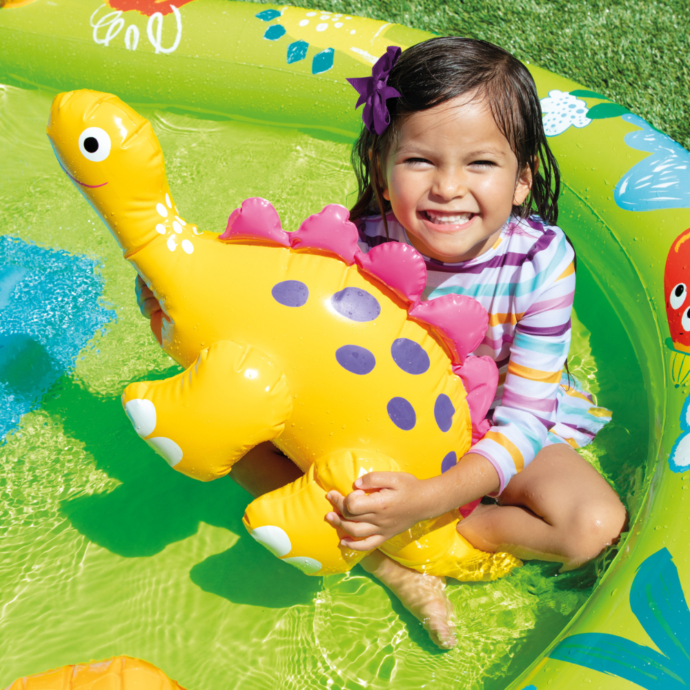 CENTRO DE ACTIVIDAD INFLABLE INTEX LITTLE DINO - 4