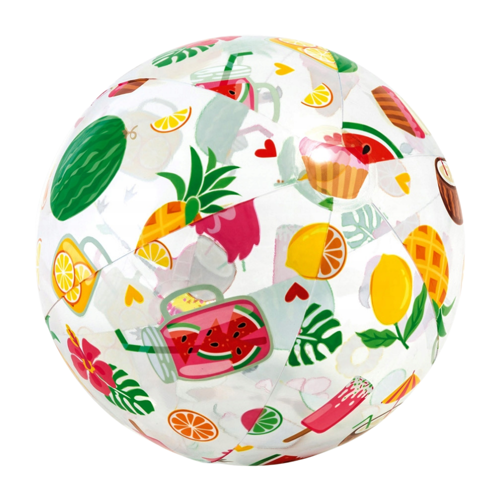 PELOTA INFLABLE INTEX TROPICAL 51 CM LIVELY PRINT BALL - 1