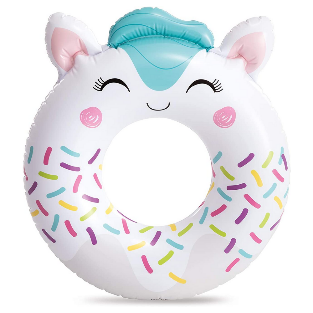 FLOTADOR INFLABLE INTEX REDONDO GATITO 76 CM CUTE ANIMAL - 1