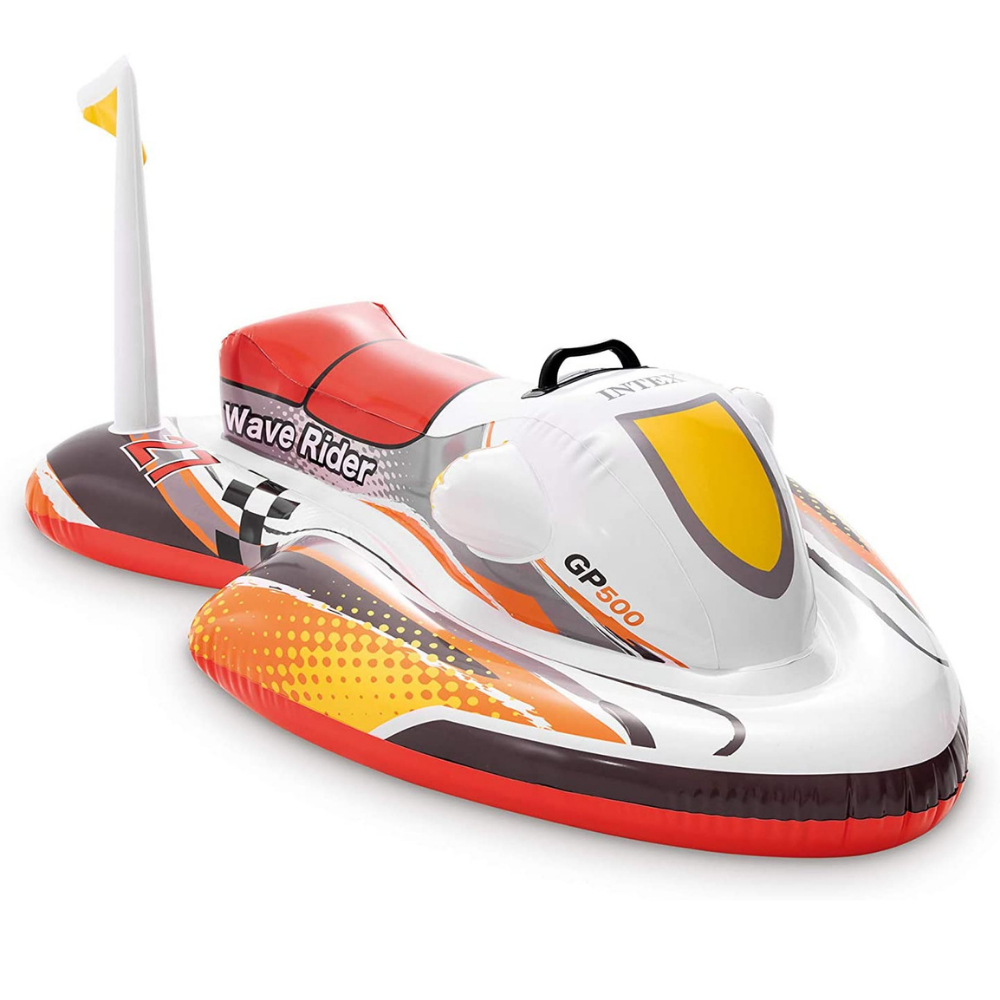 FLOTADOR INFLABLE DISEÑO INTEX MOTO DE AGUA 117X77 CM WAVE RIDER - 1