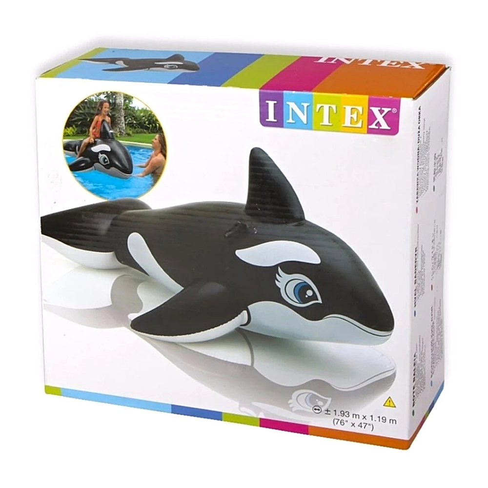 FLOTADOR INFLABLE DISEÑO INTEX ORCA 193X119 CM WHALE - 2