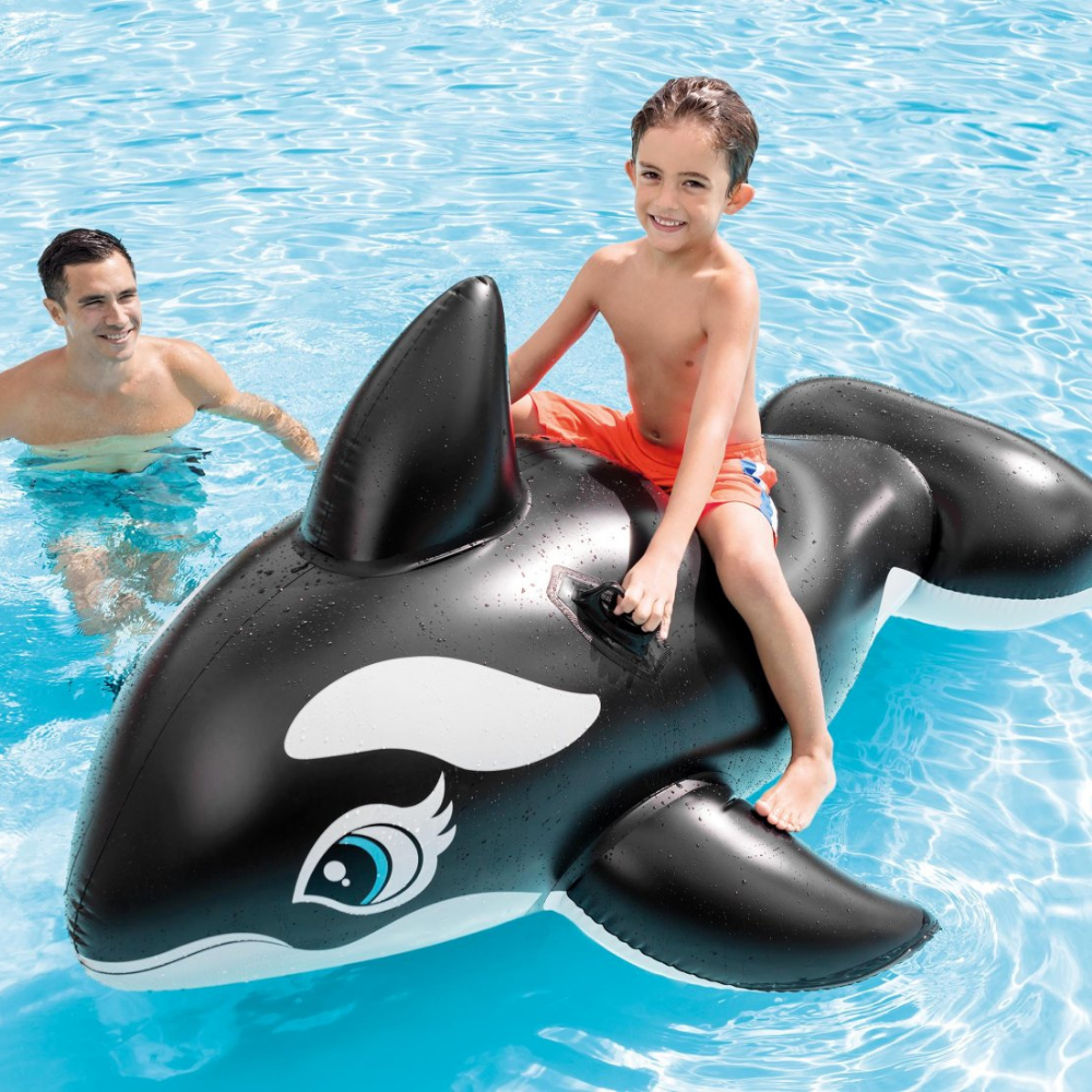 FLOTADOR INFLABLE DISEÑO INTEX ORCA 193X119 CM WHALE - 4