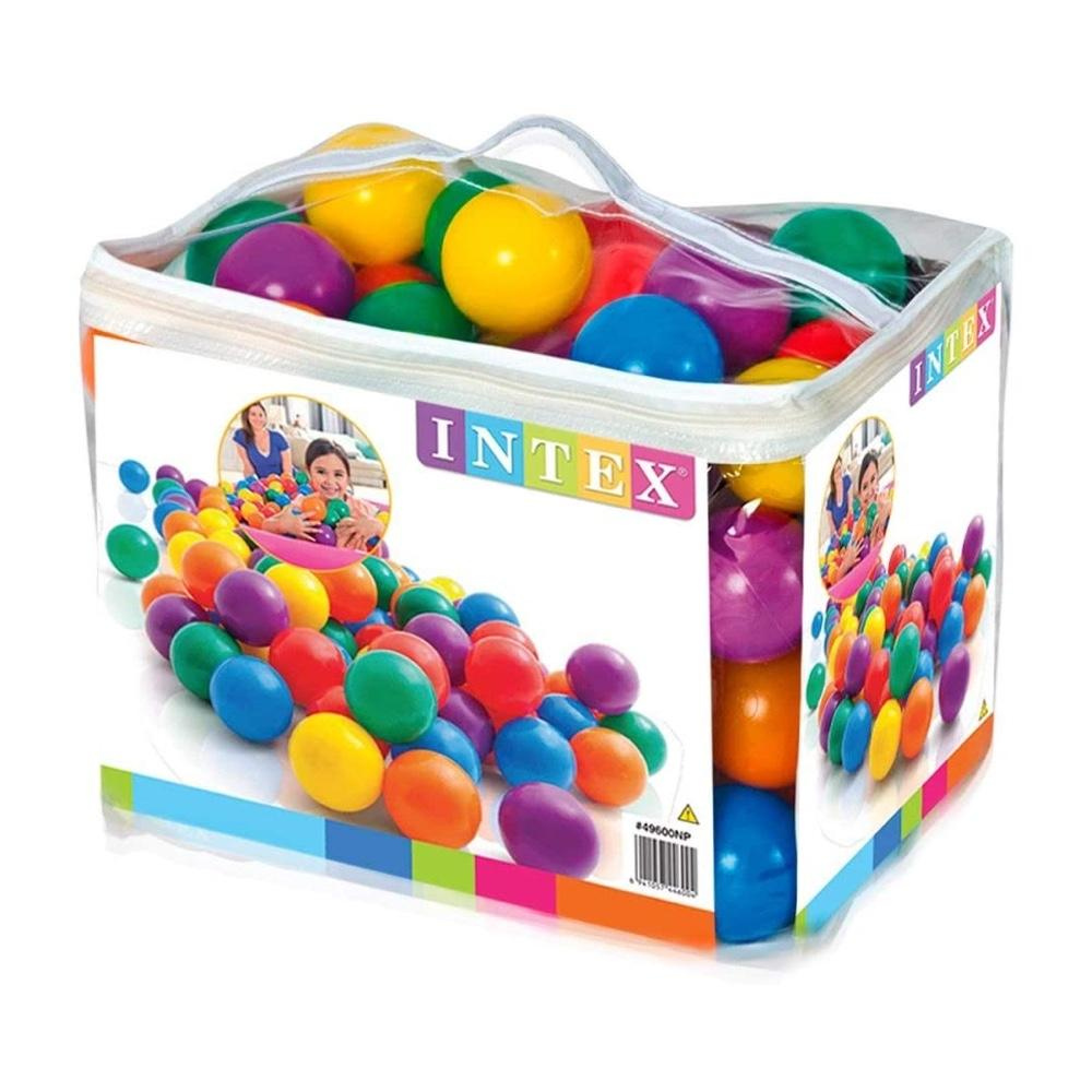 PELOTAS INTEX ENTRETENIDAS 8 CM 100 UNIDADES FUN BALLZ - 2
