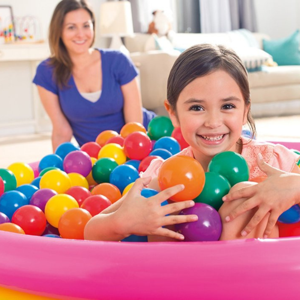 PELOTAS INTEX ENTRETENIDAS 8 CM 100 UNIDADES FUN BALLZ - 3
