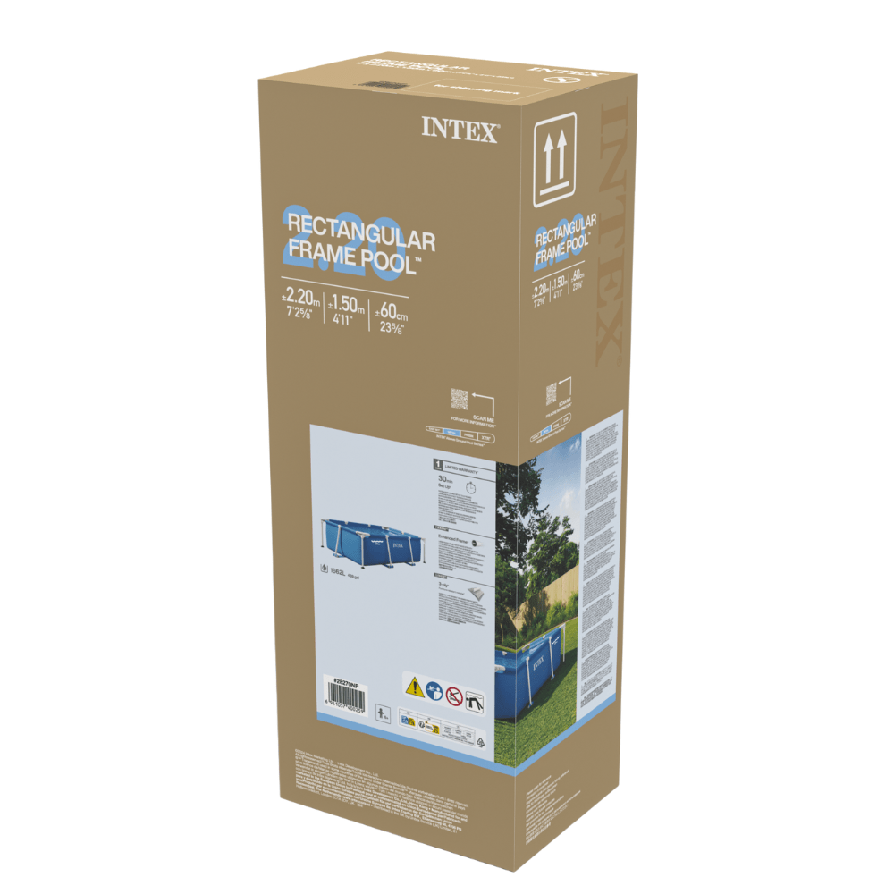 PISCINA ESTRUCTURAL INTEX SMALL FRAME 220X150X60 CM - 8